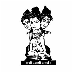 Swami Samarth LED Metal Wall Art 30x18