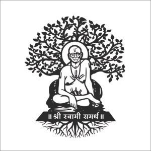 Swami Samarth With Vatavruksha 36x30